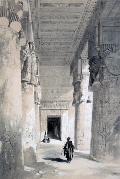 Tempio di Denderah, Egitto, XIX secolo da Henry Pilleau