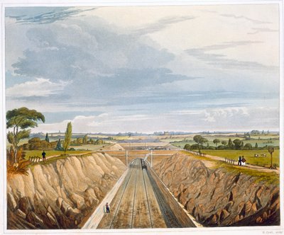 Vicino a Liverpool, Guardando Verso Manchester, Ferrovia di Liverpool e Manchester da Henry Pyall