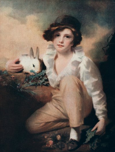 Ragazzo con coniglio, c. 1814 1912 da Henry Raeburn