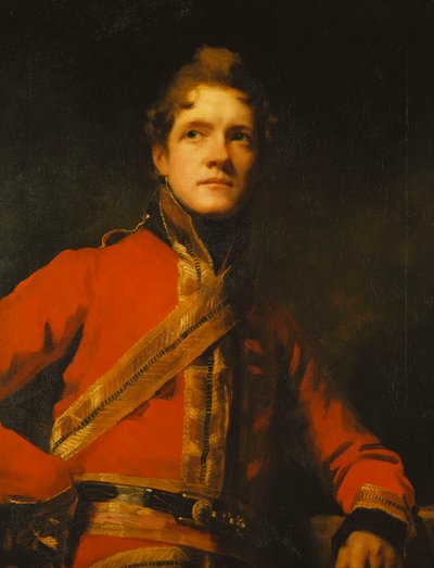 Ritratto del tenente colonnello Morrison dei 7th Dragoon Guards, mezzo busto, in uniforme da Henry Raeburn