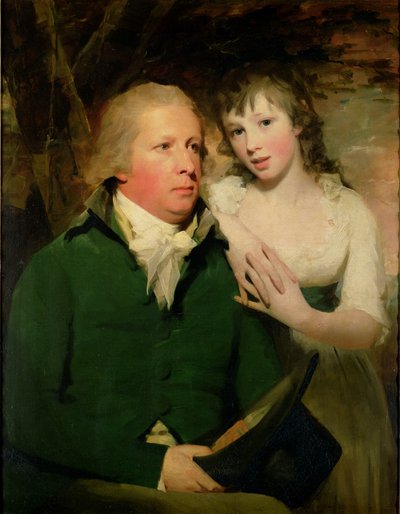 Sir Alexander Don con sua figlia Elizabeth da Henry Raeburn