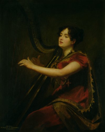 La Marchesa di Northampton, che suona un