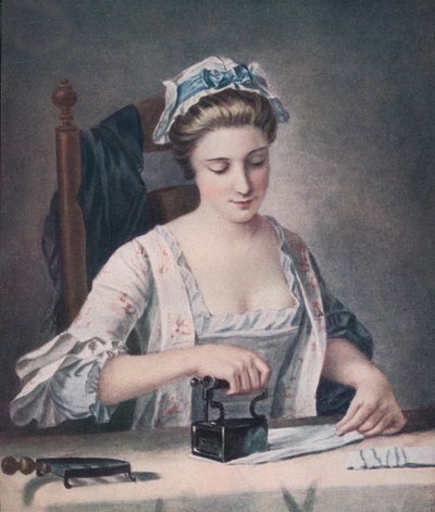 Una domestica che stira da Henry Robert Morland