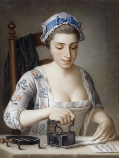 Una Cameriera che Stira da Henry Robert Morland