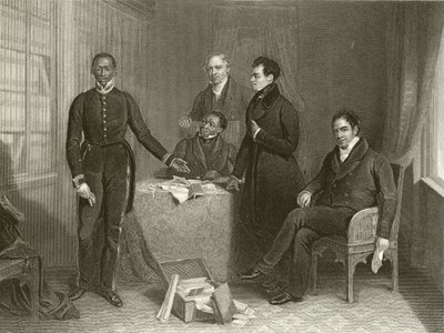 Jan Tzatzoe, Andries Stoffles, Rev Dr Philip e Rev Mess Read, Senior e Junior da Henry Room