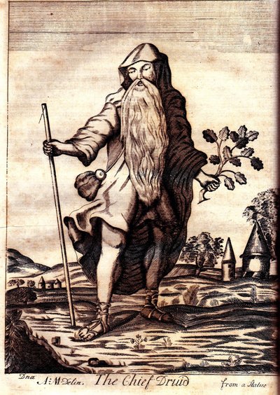 Il capo druido da Mona Antiqua Restaurata da Henry Rowlands