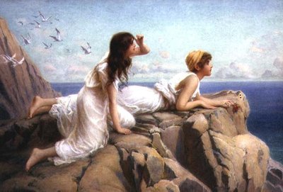 Sulle scogliere da Henry Ryland