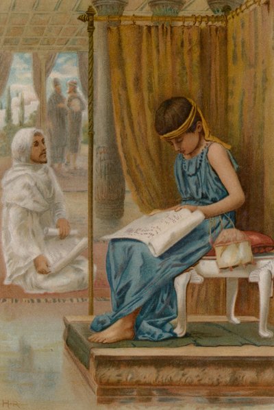 Il giovane re Giosia da Henry Ryland