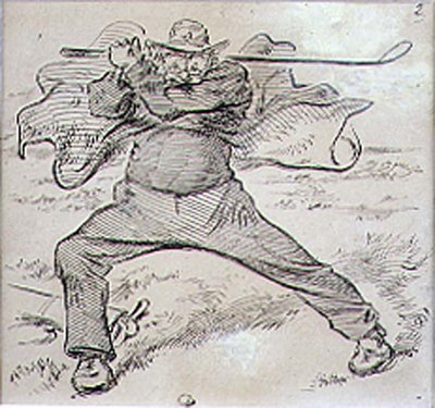 Il golfista caotico, illustrazione da 