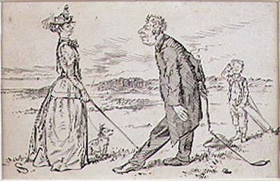 Il golfista cortese, illustrazione da 
