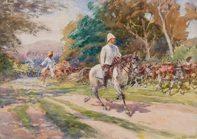 Un ufficiale coloniale, possibilmente Haiti, c.1900 da Henry Sandham
