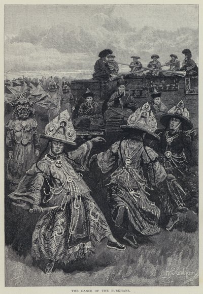 La danza dei Burkhan da Henry Sandham