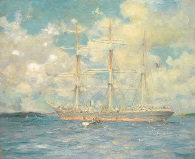 Una barca francese nella baia di Falmouth, 1902 da Henry Scott Tuke