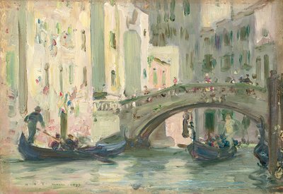 Un canale a Venezia, 1899 da Henry Scott Tuke