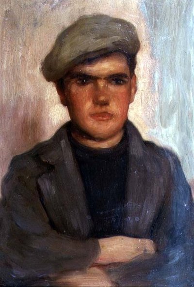 Ragazzo con cappello da Henry Scott Tuke