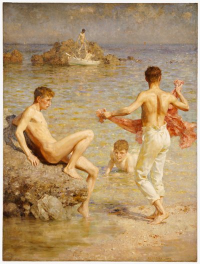 Acque Scintillanti, 1910 da Henry Scott Tuke