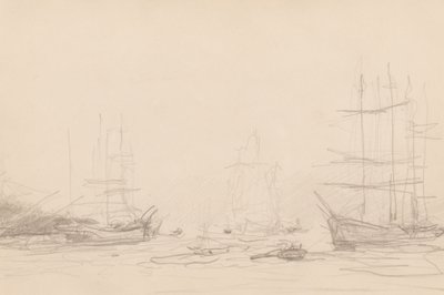 Navi nel porto di Falmouth da Henry Scott Tuke
