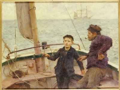 La lezione di guida, 1892 da Henry Scott Tuke
