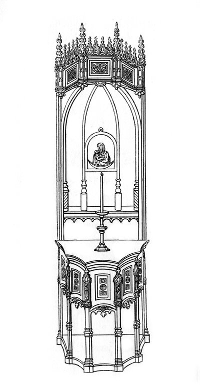 Altare, XV secolo, 1843 da Henry Shaw