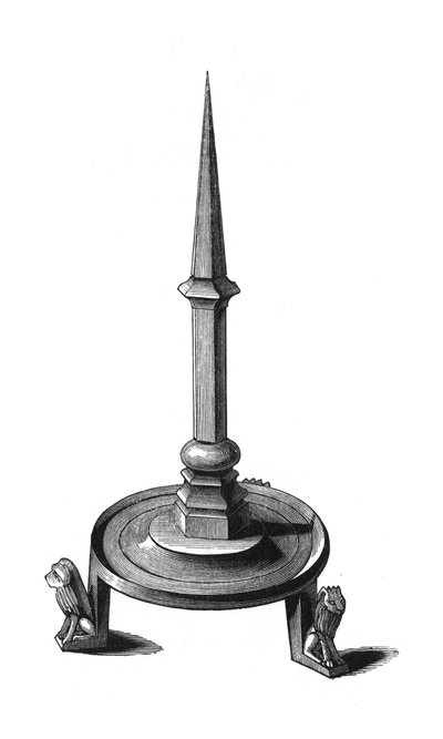 Candeliere in bronzo, fine XIII-inizio XIV secolo, 1843 da Henry Shaw