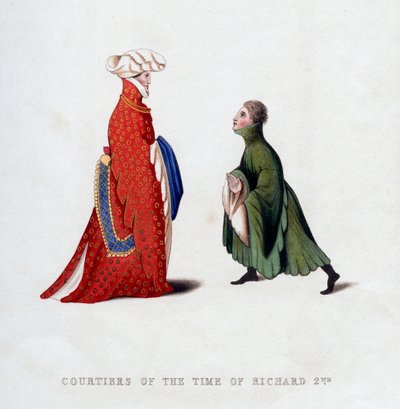 Abito di corte, XIV secolo, 1843 da Henry Shaw