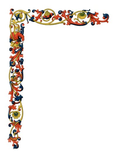 Bordo decorativo, XV secolo, 1843 da Henry Shaw