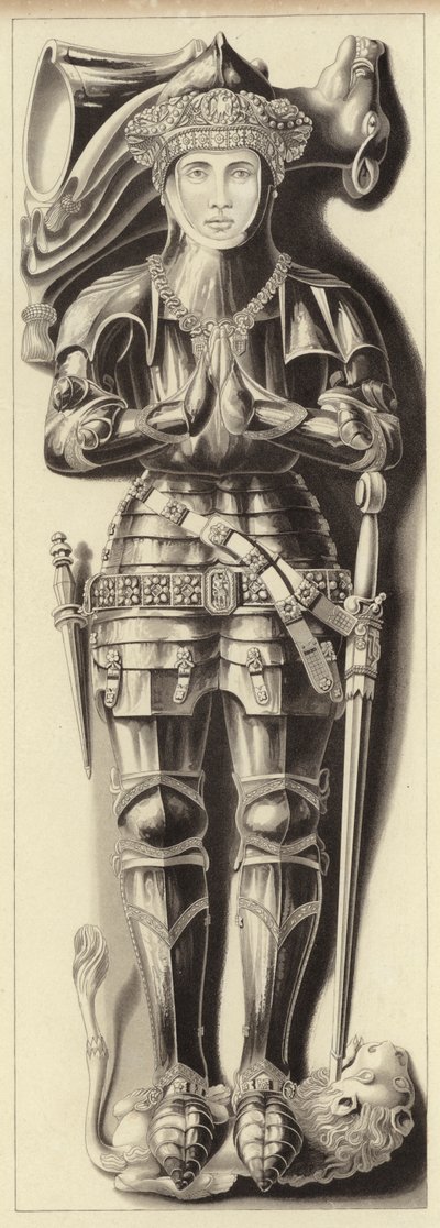 Effigie di Sir Richard Vernon da Henry Shaw