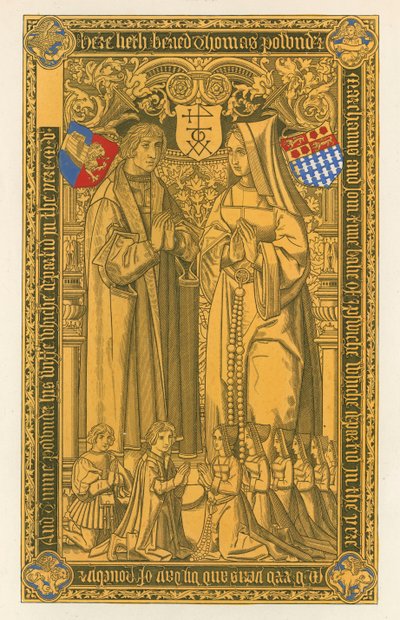 Da un ottone, nella Chiesa di Santa Maria Key Ipswich, 1525 da Henry Shaw