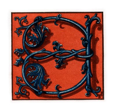 Lettera iniziale A, fine XV-inizio XVI secolo, 1843 da Henry Shaw