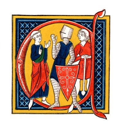 Lettera iniziale C, inizio XIV secolo, 1843 da Henry Shaw