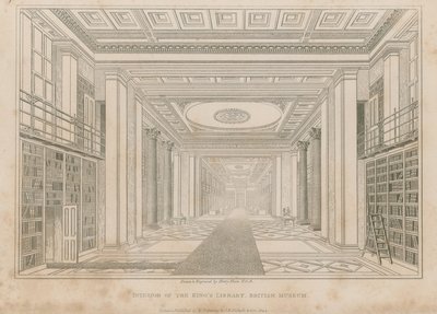 Interno della Biblioteca del Re, British Museum da Henry Shaw