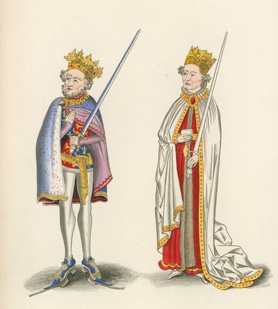 Re Giovanni e Re Enrico I, c.1440 da Henry Shaw
