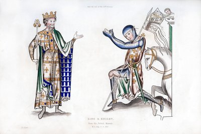 Re e cavaliere, fine XII secolo, 1843 da Henry Shaw