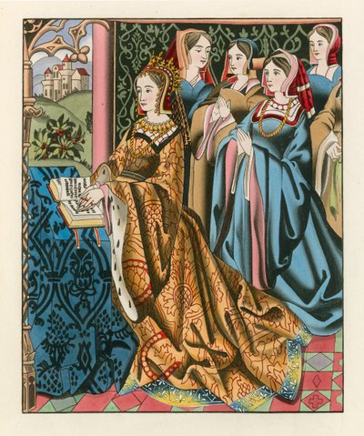 Margherita, Regina di Enrico VI e la sua corte, metà del XV secolo da Henry Shaw