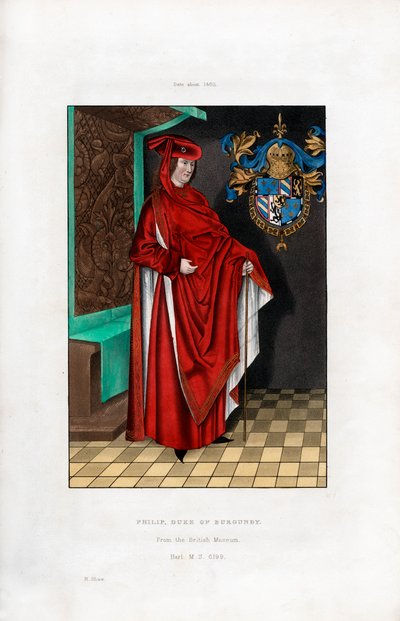 Filippo, Duca di Borgogna, c1460, 1843 da Henry Shaw