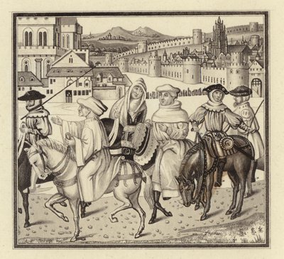 Il pellegrinaggio di Canterbury da Henry Shaw