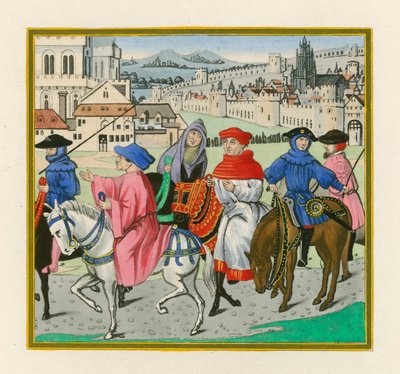 Il Pellegrinaggio di Canterbury, fine XV secolo da Henry Shaw