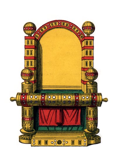 Trono di stato, IX secolo, 1843 da Henry Shaw