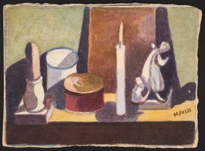 Camino illuminato da candele, c.1930 da Henry Silk