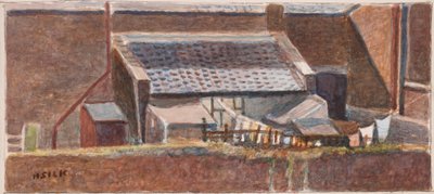 Rounton Road lean-to, c.1930 da Henry Silk