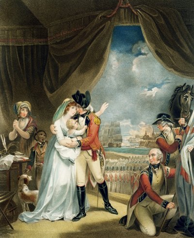 Guerra, inciso da John Whessell, pub. da T. Simpson e Darling und Thompson, 1798 da Henry Singleton