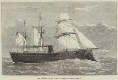 La Magenta, corazzata francese, bruciata nel porto di Tolone da Henry Spernon Tozer