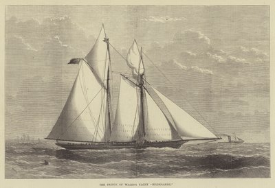 Lo yacht Hildegarde del Principe di Galles da Henry Spernon Tozer