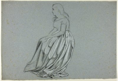 Profilo di donna seduta da Henry Stacy Marks
