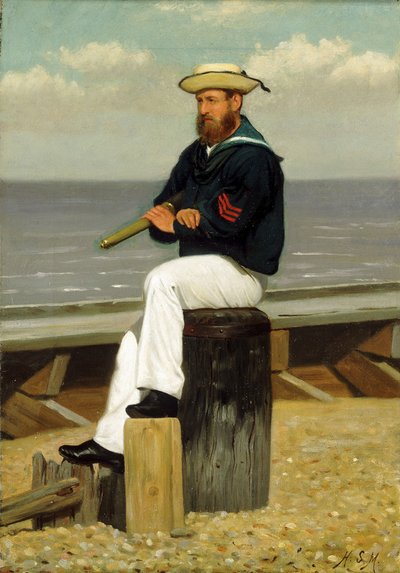 Marinaio in vedetta, c.1855 da Henry Stacy Marks