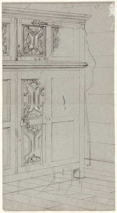 Schizzo di un mobile da Henry Stacy Marks