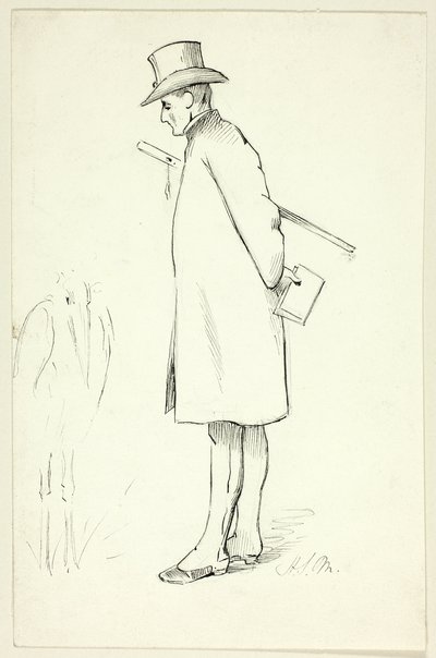 Studio per la figura nella visita episcopale da Henry Stacy Marks