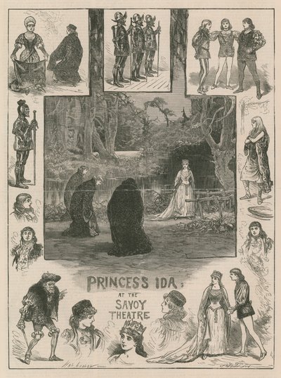 Principessa Ida al Teatro Savoy da Henry Stephen (b.1861 fl.1880 1925) Ludlow