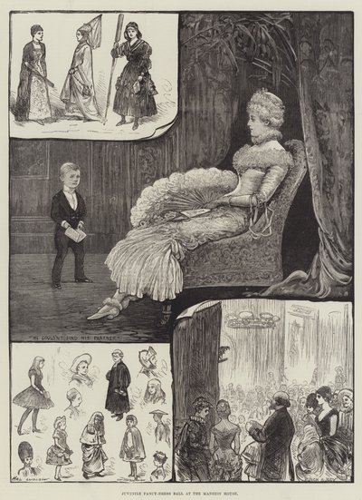 Ballata in costume per bambini alla Mansion House da Henry Stephen Ludlow