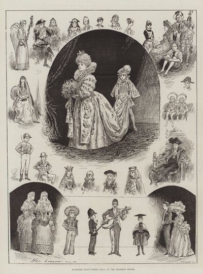 Ballata in costume per bambini alla Mansion House da Henry Stephen Ludlow